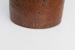 Jean and Jacqueline Lerat's vase, detailed view of signature on bottom