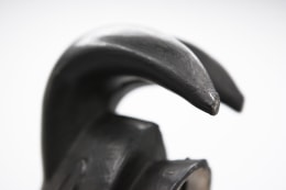 Roger Capron's ceramic mask detail of horns