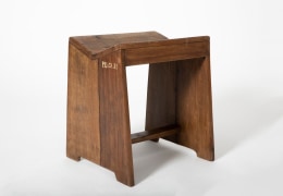Pierre Jeanneret's stool, diagonal view