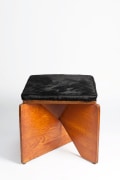 Herv&eacute; Baley's stool straight view with black cushion