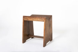 Pierre Jeanneret's stool, full diagonal view