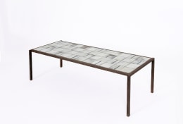 Mado Jolain's ceramic coffee table, diagonal full view