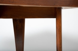 Pierre Jeanneret's square table, detailed view of sides