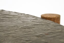 Charlotte Perriand's slate coffee table, detailed view of table top