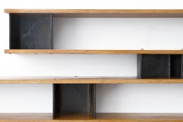 Charlotte Perriand's &quot;Nuage&quot; wall shelving, detailed view