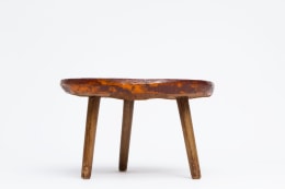 Juliette Derel's ceramic coffee table straight eye-level view