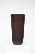Suzanne Ramie (Madoura) ceramic brown vase straight view