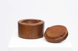Alexandre Noll's wooden box with lid, view with lid off