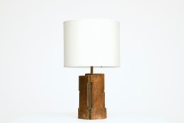 Pierre Sabatier's pair of table lamps, view of one