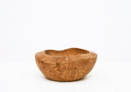 Alexandre Noll's wooden bowl, straight view