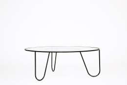 Mathieu Mategot's &quot;Bellevue&quot; table, full view slightly turned eye-level