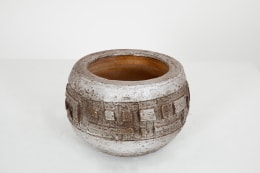 Marius Bessone's ceramic bowl, straight full view from above