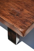 Pierre Chapo's &quot;T08&quot; coffee table (special commission), detailed view of table top corner