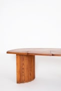 Pierre Chapo's &quot;TGV&quot; dining table, cropped close up view of the side of the table