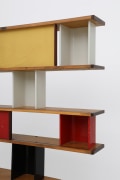 Charlotte Perriand's &quot;Biblioth&eacute;que de la Maison de Tunisie&quot; bookcase, detailed view of shelving