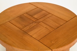 Maison Regain's coffee table, close up image of table top