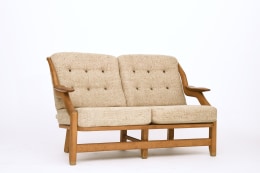image of Guillerme et Chambron Sofa, c.1950 Wood and upholstery