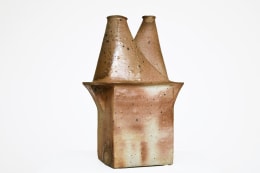 Yves Mohy's ceramic vase, full straight view