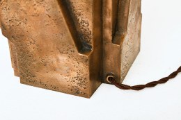 Pierre Sabatier's pair of table lamps, detailed view of back