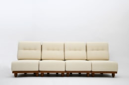 Guillerme &amp; Chambron four seat sofa front