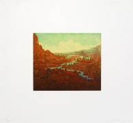 Joan Nelson Untitled (River), 1999&ndash;2000 Lithograph, silkscreen varnish