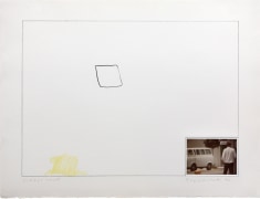 John Baldessari Raw Prints (Yellow), 1976 Lithograph, hand-tipped color photograph and embossing