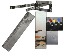John Baldessari  The Fallen Easel, 1988  Lithograph, silkscreen on Arches 88, Ragcote, and five aluminum plates