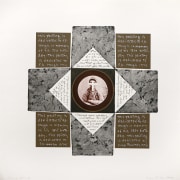 Llyn Foulkes In Memory of F.G. Hough no. 2, 1974 Lithograph, hand-painted appliqu&eacute;