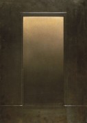 Eric Orr Gold Door, 1979 Embossed lead relief on wood backing, ed. 25