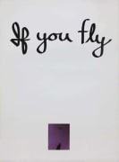Chris Burden If You Fly, 1973 Lithograph