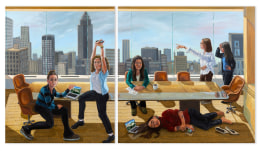 PATTY HORING Conference Room A (after Balthus)