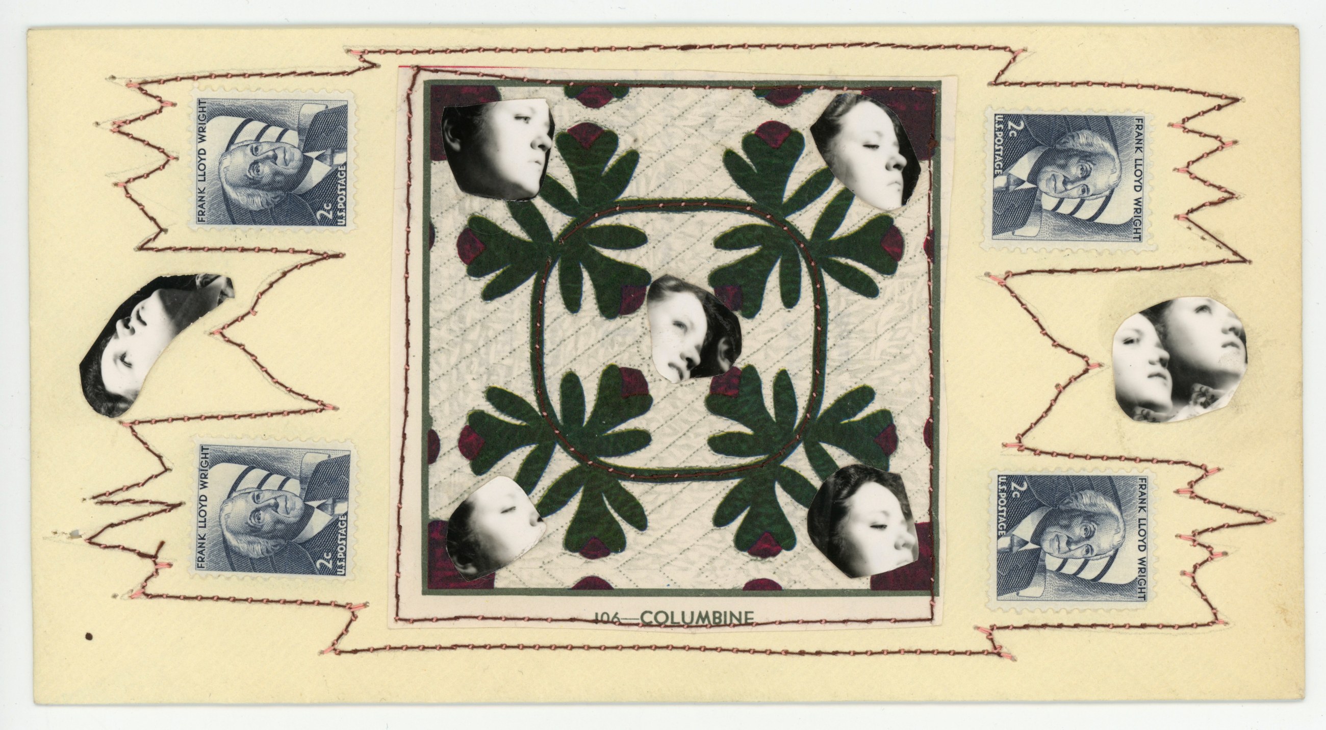 Keith A. Smith - Postcard: Quilted Pattern, 1971 | Frieze Masters 2019 | Bruce Silverstein Gallery