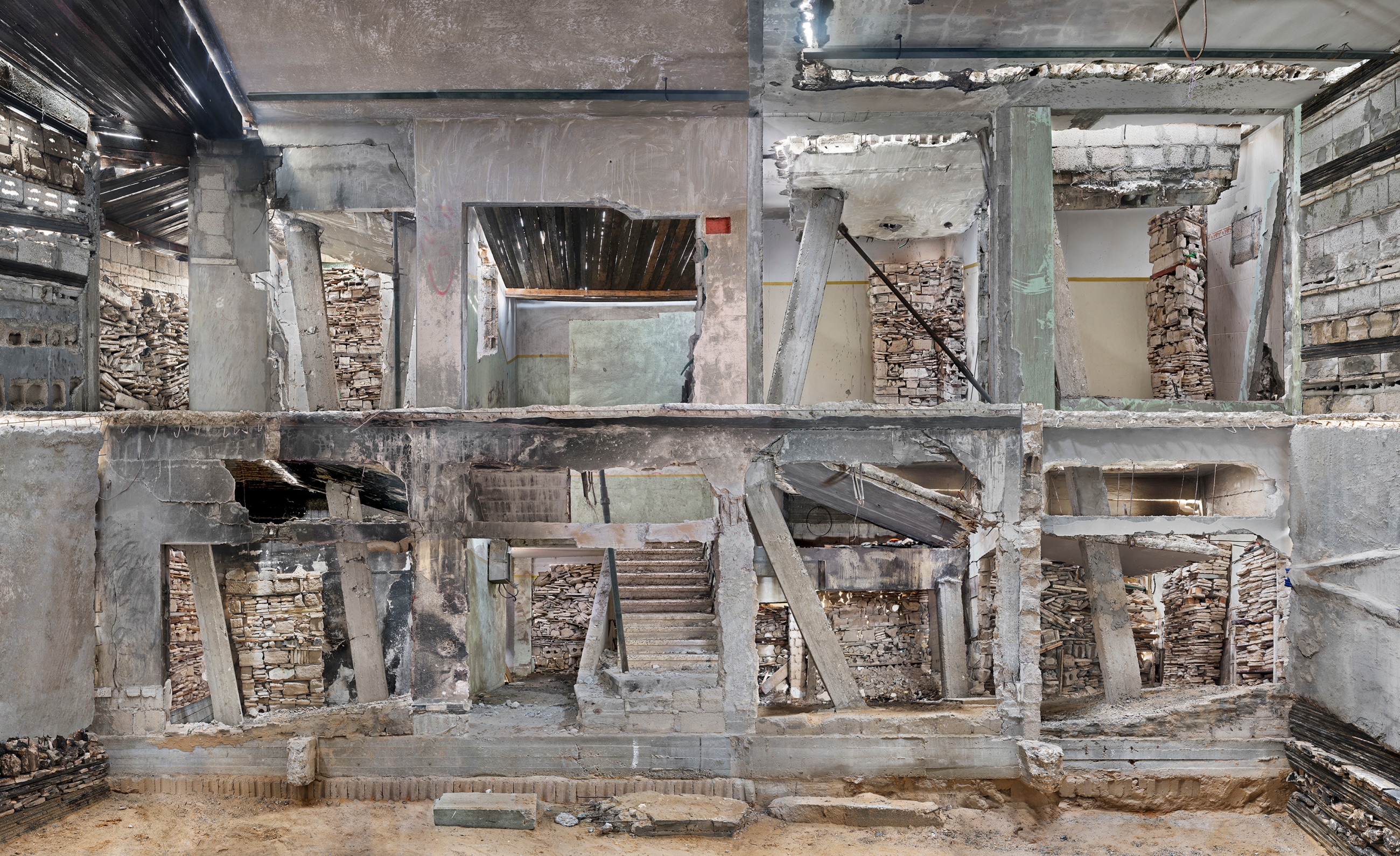 Marjan Teeuwen - Destroyed House Gaza 3, 2017 | The Armory 2020 | Bruce Silverstein Gallery