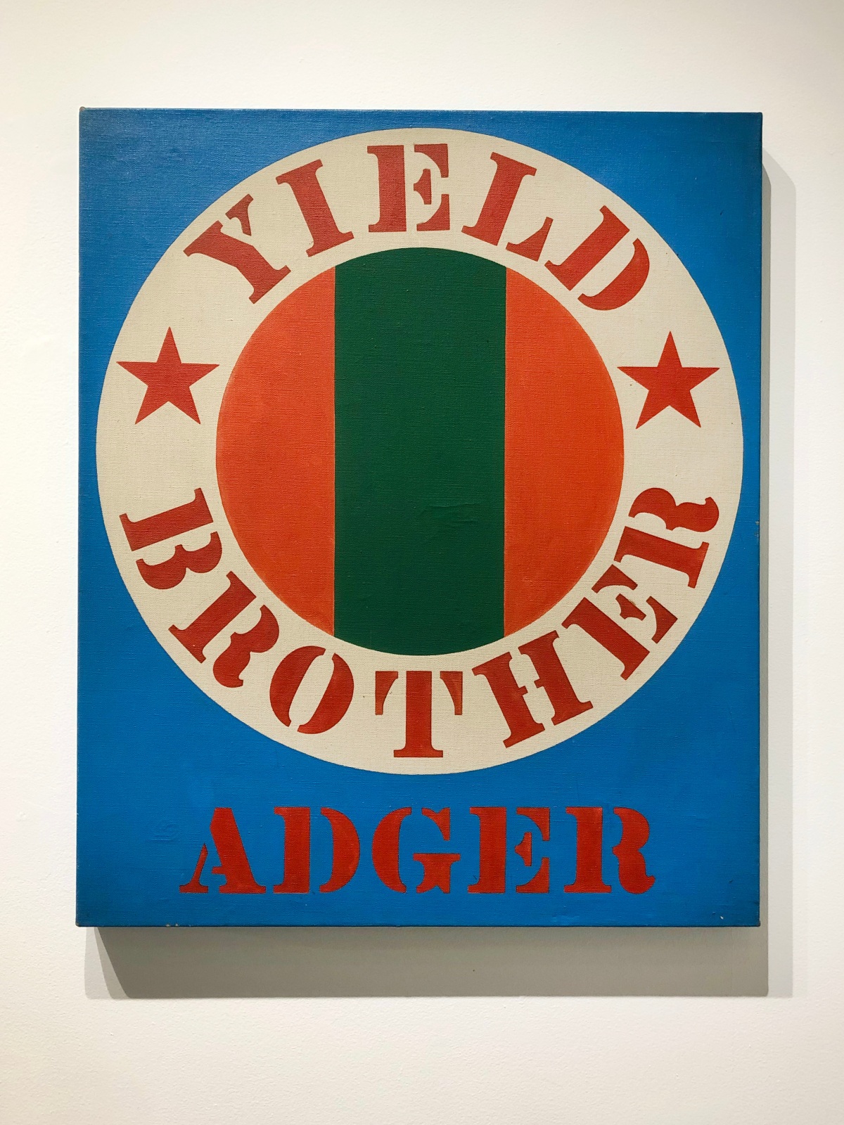 Robert Indiana - Yield, Brother Adger, 1966 | Frieze Masters 2020 : Adger Cowans & Friends | Bruce Silverstein Gallery