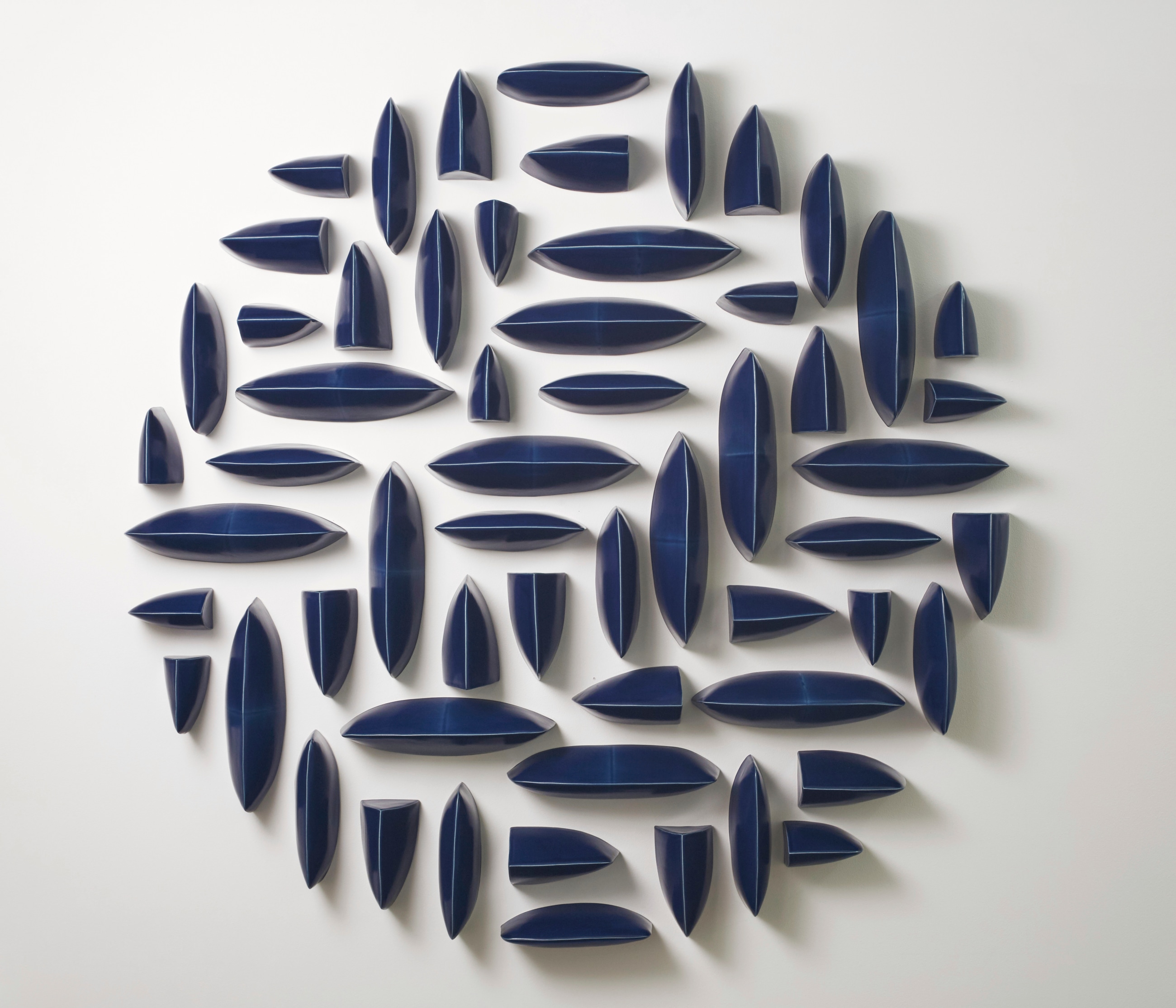 MAREN KLOPPMANN (German, b.1962), Wall Pillows Blue Circle II, 2017