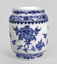 Chinese Blue and White Soft Paste Porcelain Jar