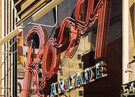 Robert Cottingham Roxy (detail), 2002 lithograph Paper: 46 x 46 inches