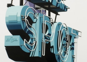 robert cottingham, The Spot, 1978, acrylic on paper, 25 x 18 inches