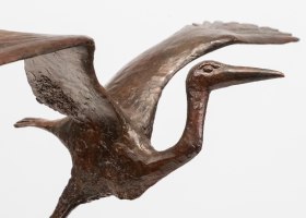 Elliot Offner, Smallest Heron, 1989, 6 x 8 1/4 x 5 inches