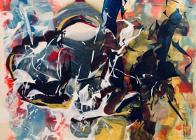 Kim Piotrowski, Last Time (detail), 2019 ink on panel 12 x 16 inches