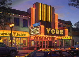 Davis Cone York / Walking the Dogs, 2019 acrylic on panel 24 x 24 inches