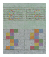 Julia Fish (b. 1950), Score for Threshold, SouthWest &ndash; Two [ spectrum in green ]&nbsp;, 2020-2022