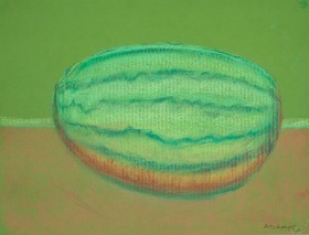 Richard Artschwager Watermelon on Green Paper,&nbsp;2011