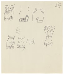 Untitled (Drawing for &quot;False Bloom&quot;), c. 1971, felt-tip pen on paper