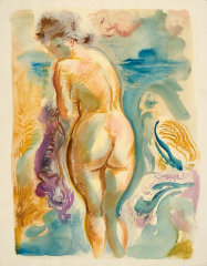 George Grosz Female Nude in the Dunes of Cape Cod