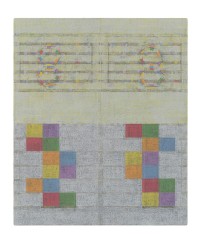 Score for Threshold, SouthEast &ndash; Two [ spectrum in yellow ]&nbsp;, 2020-2022, oil on canvas