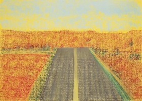 Richard Artschwager Road with Yellow Stripe