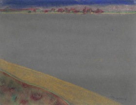 Richard Artschwager Landscape on Gray Paper