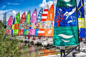Sailing Meets Art - Mainsails Become Canvas for UNESCO's 17 Global Goals