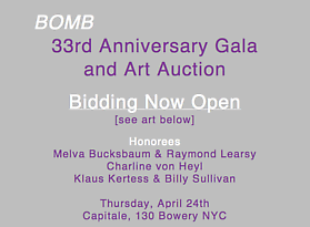 Bomb Magazine's 33rd Annual Art Auction